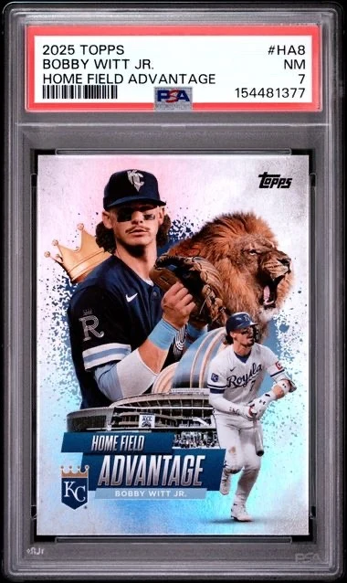 Bobby Witt Jr. #HA-8 2025 Topps Chrome Baseball Home Field Advantage front