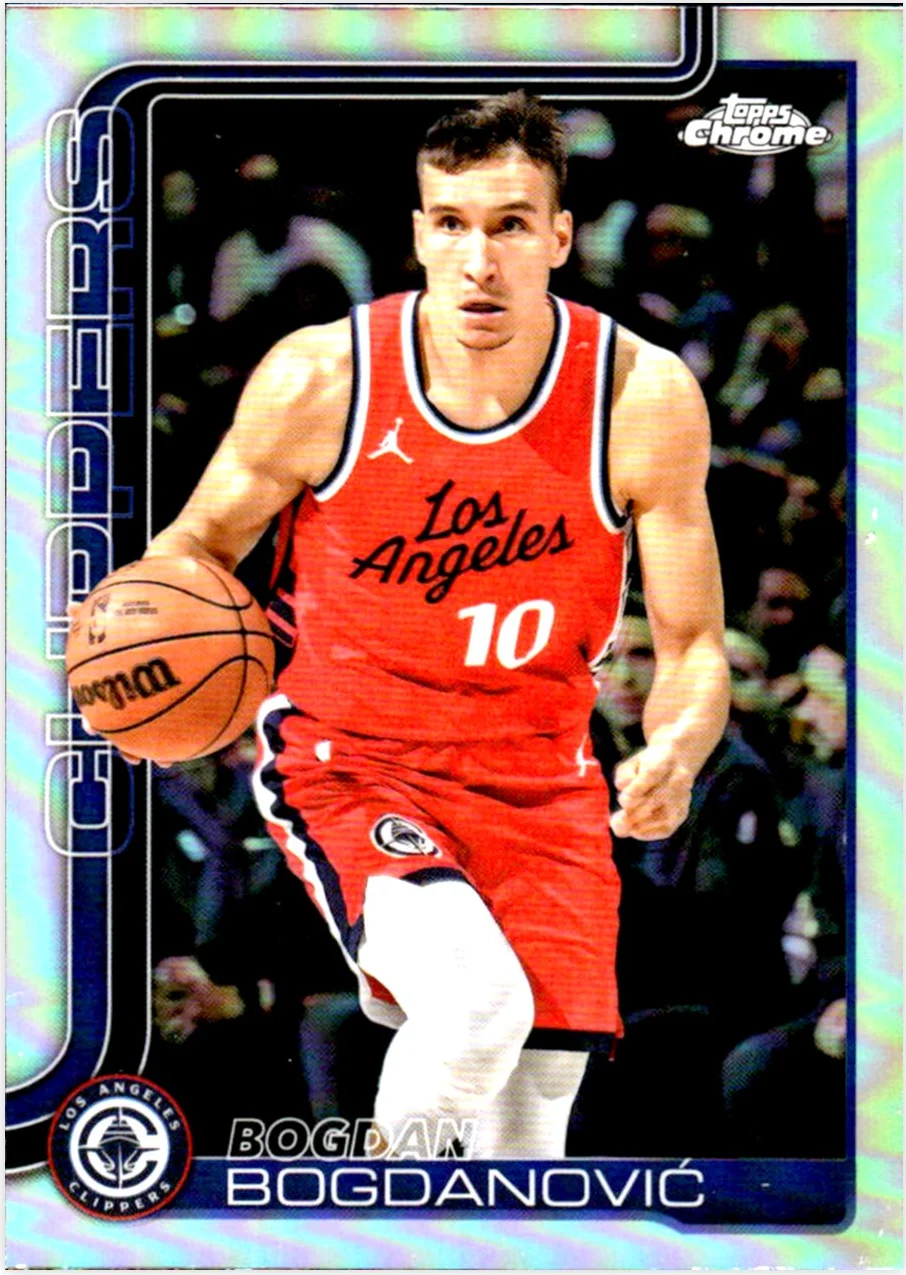 Bogdan Bogdanović 2025-26 Topps Chrome #92 Refractor basketball card - Front