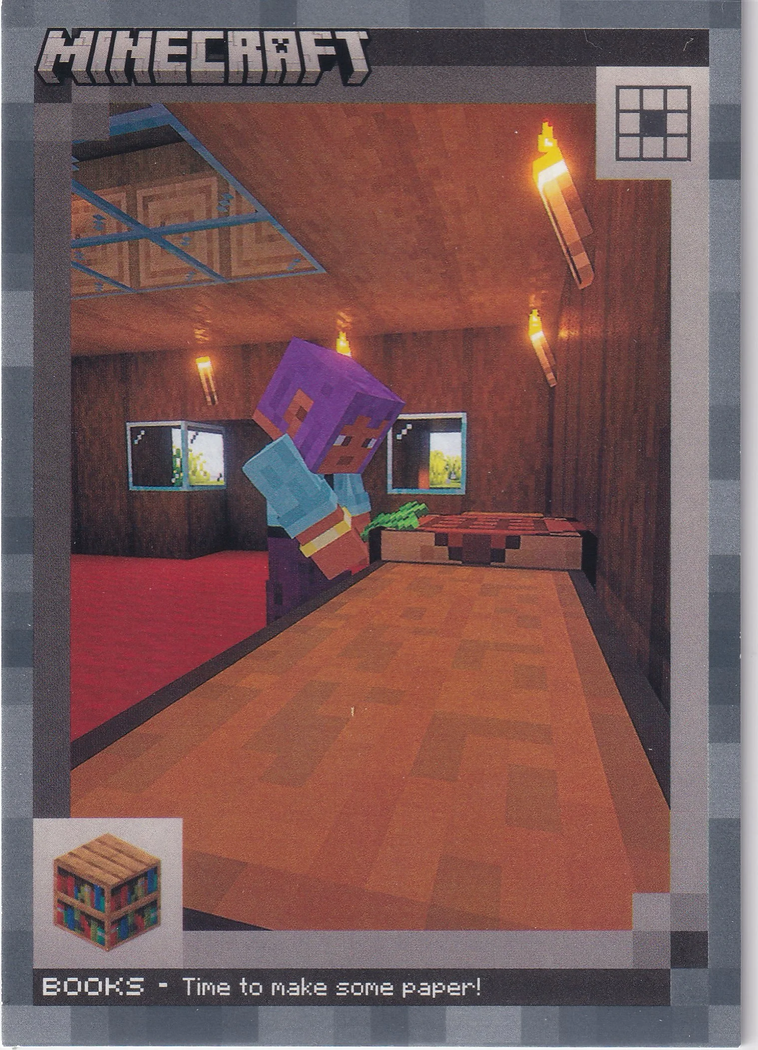 Books 2024 Minecraft #104 Stone trading card - Front