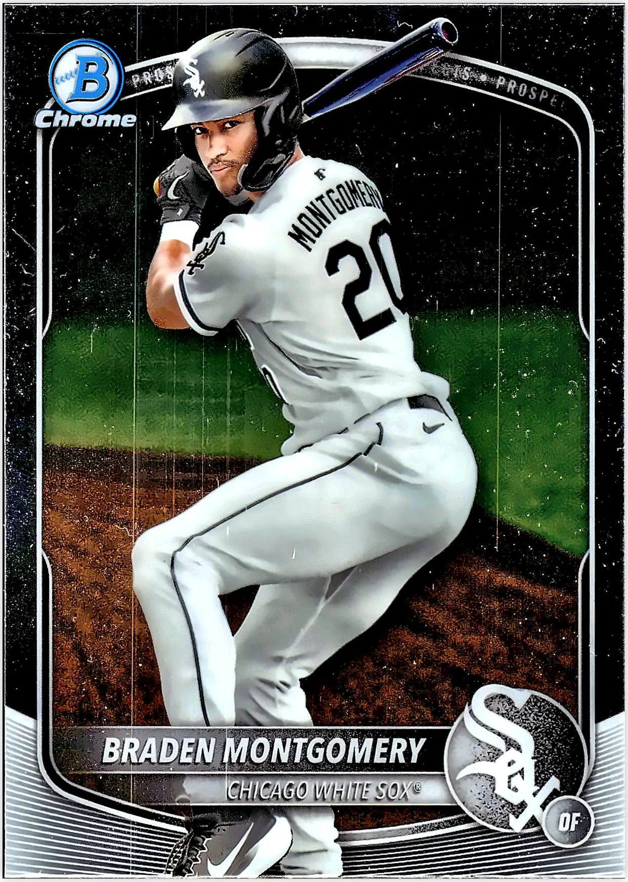 Braden Montgomery 2025 Bowman #BCP-132 Chrome Prospects baseball card - Front