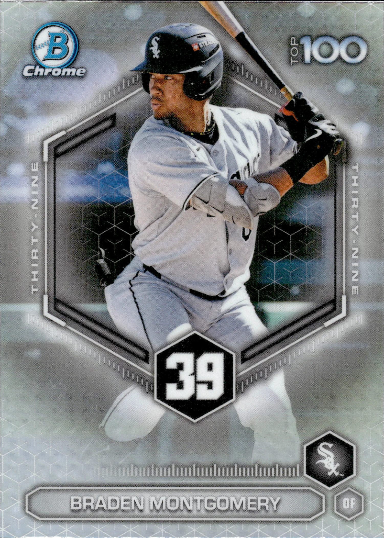 Braden Montgomery #BTP-39 2026 Topps Bowman Chrome Baseball Top 100 baseball card - Front