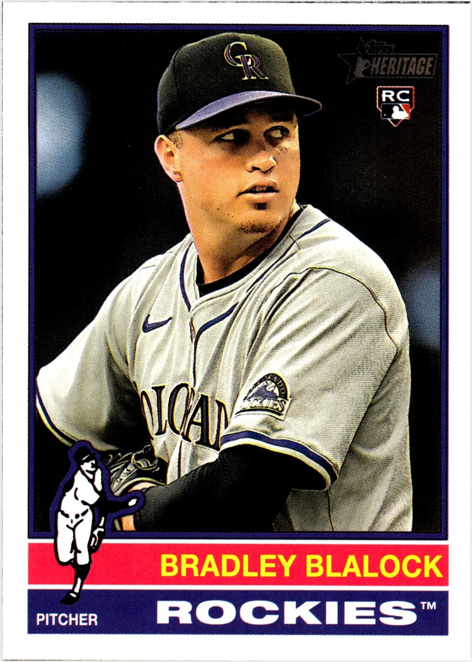 Bradley Blalock 2025 Topps Heritage #351 baseball rookie card - Front