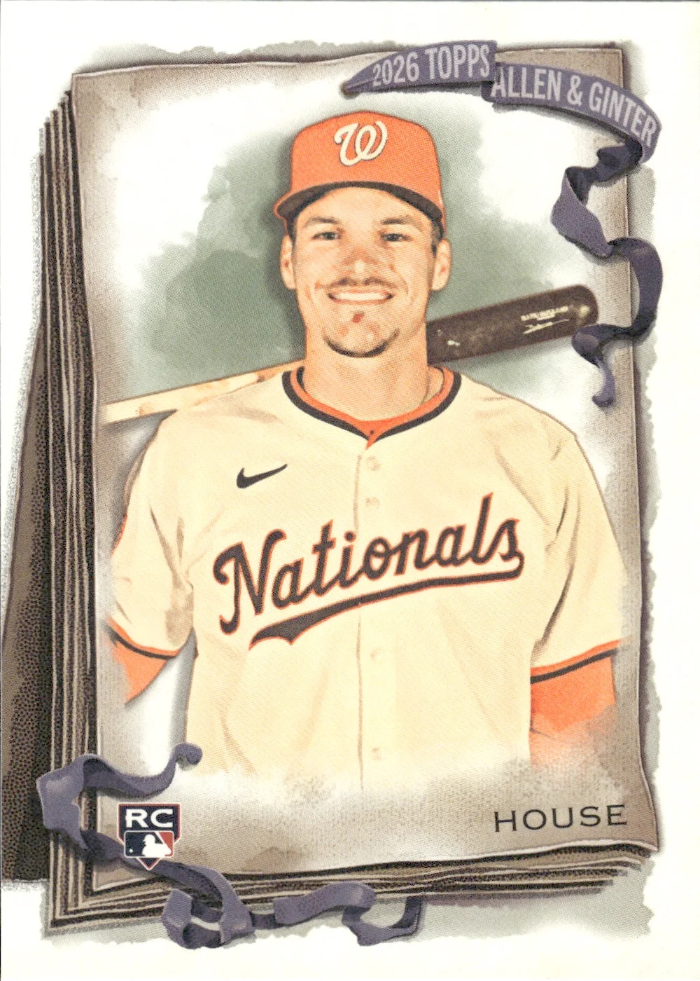 Brady House #180 Rookie Card 2026 Topps Allen & Ginter trading rookie card - Front