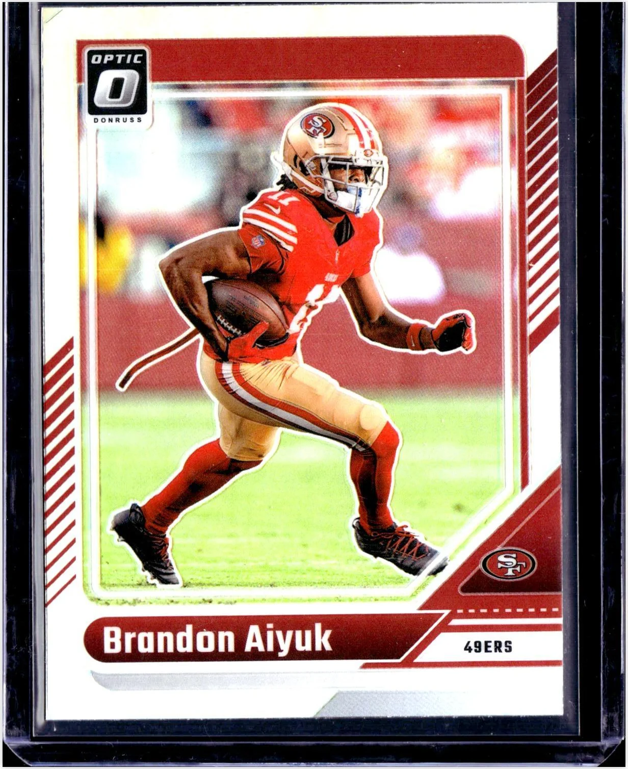Brandon Aiyuk 2024 Donruss Optic #173 Holo football card - Front