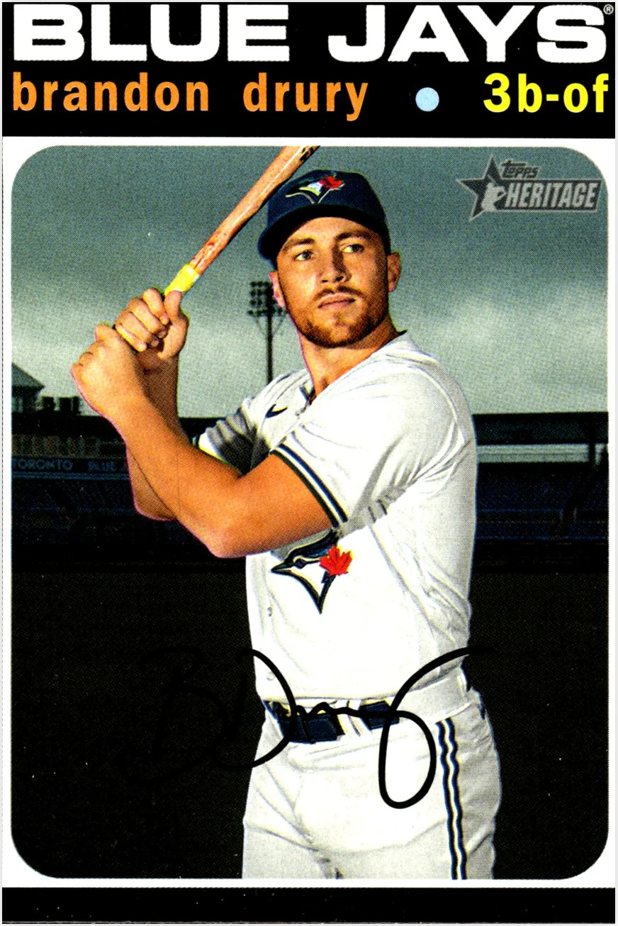 Brandon Drury 2020 Topps Heritage #677 baseball card - Front