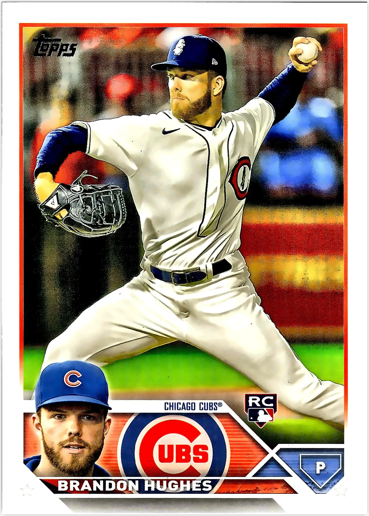 Brandon Hughes Rookie Card 2023 Topps #97 baseball rookie card - Front