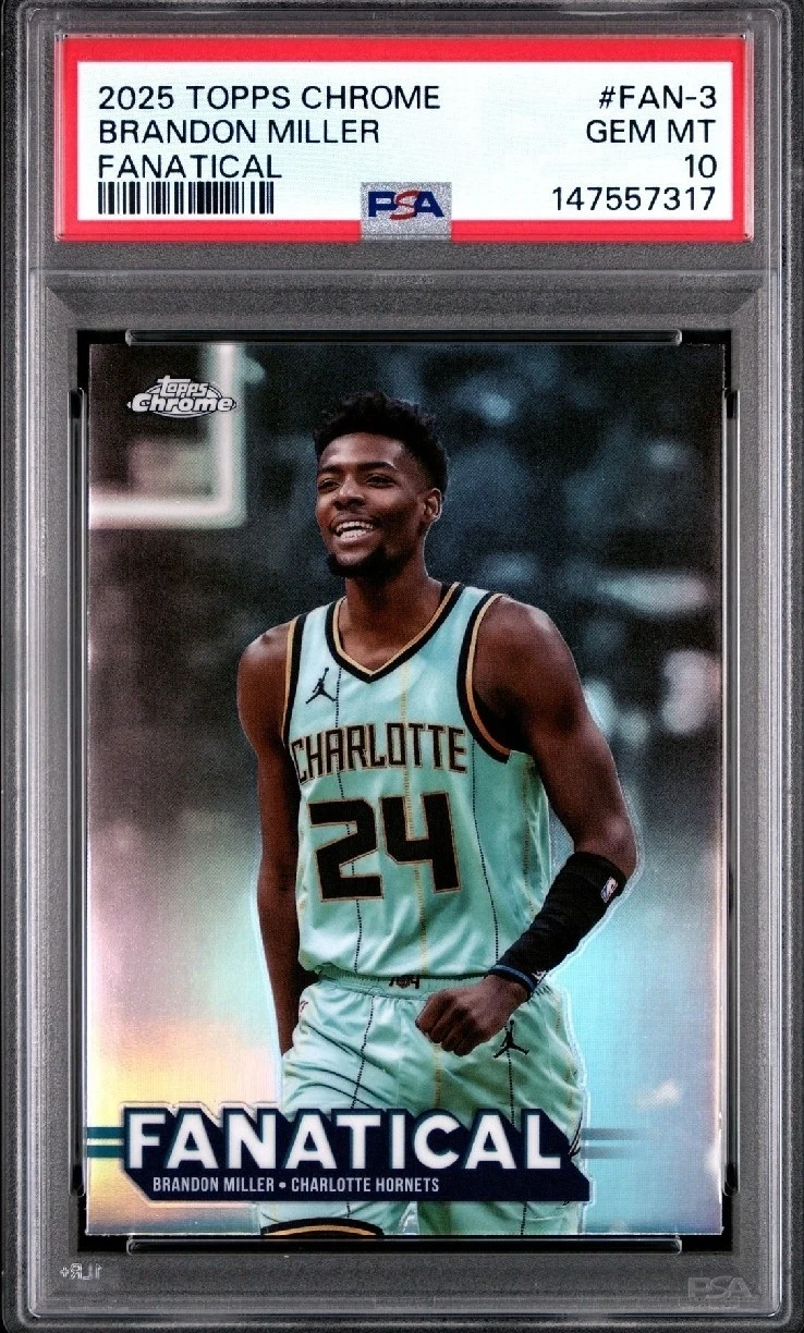 Brandon Miller 2025-26 Topps Chrome card