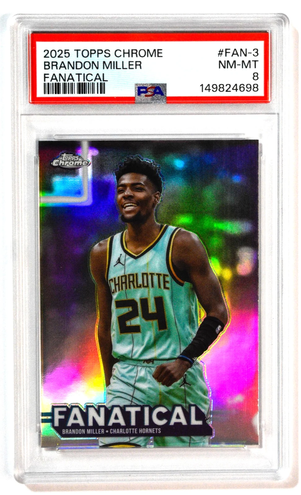 Brandon Miller 2025 Topps Chrome Basketball card