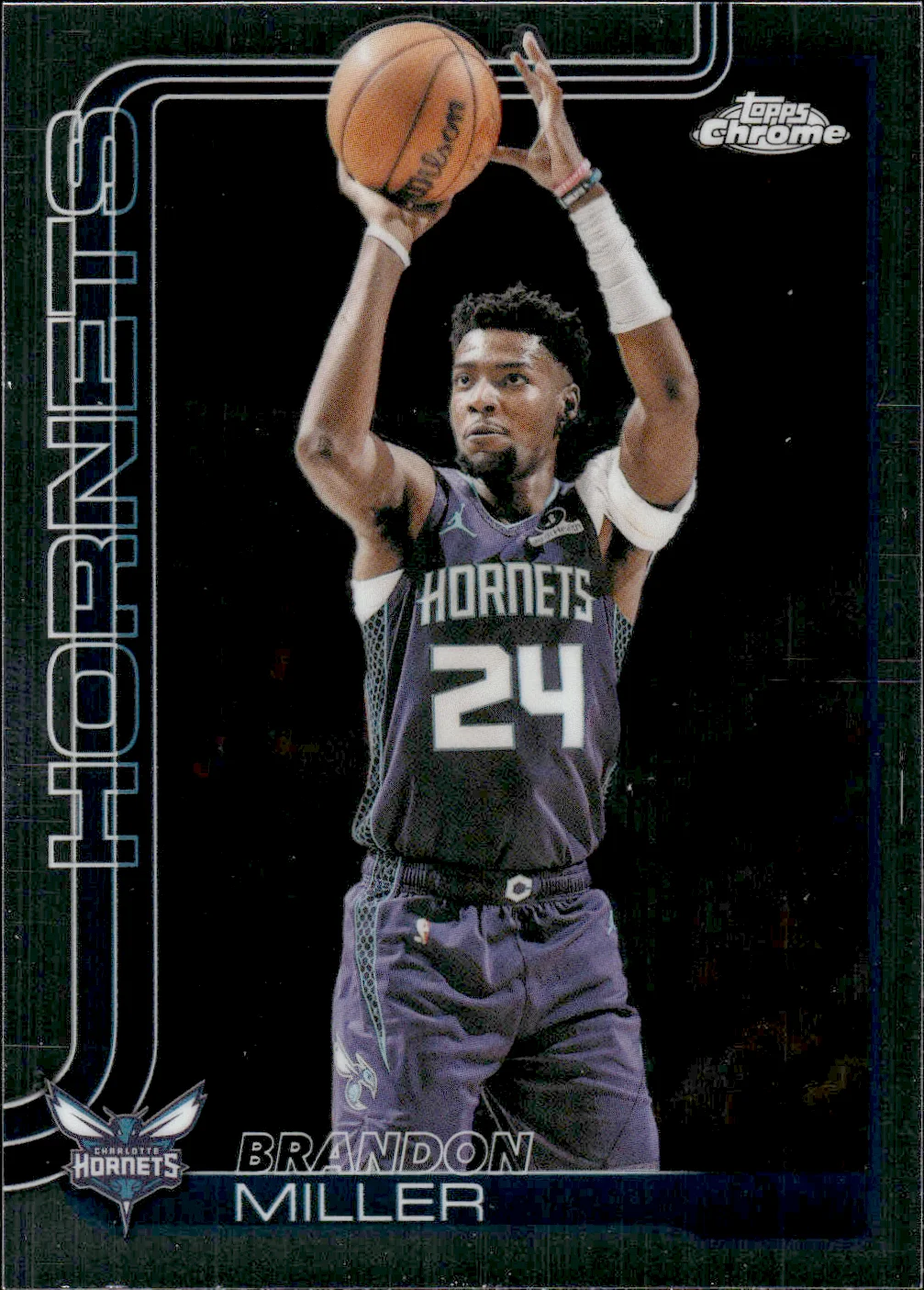 Brandon Miller #86 2025 Topps Chrome Update Basketball basketball card - Front