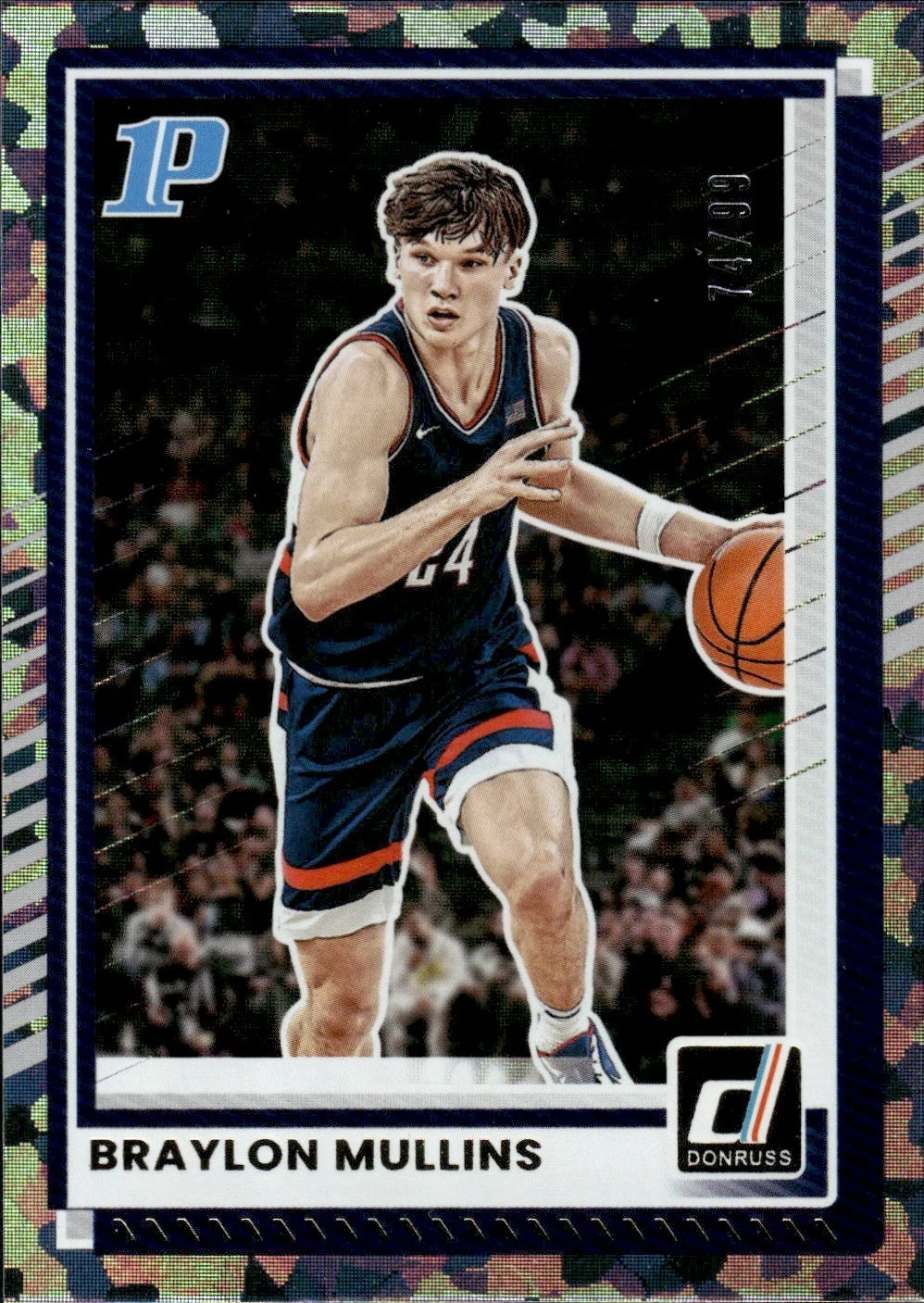 Braylon Mullins #95 2025 Donruss Basketball Crystals front