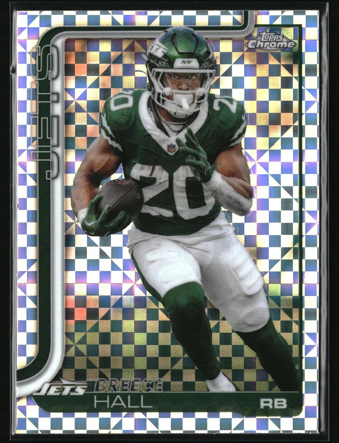 Breece Hall 2025 Topps Chrome Football card