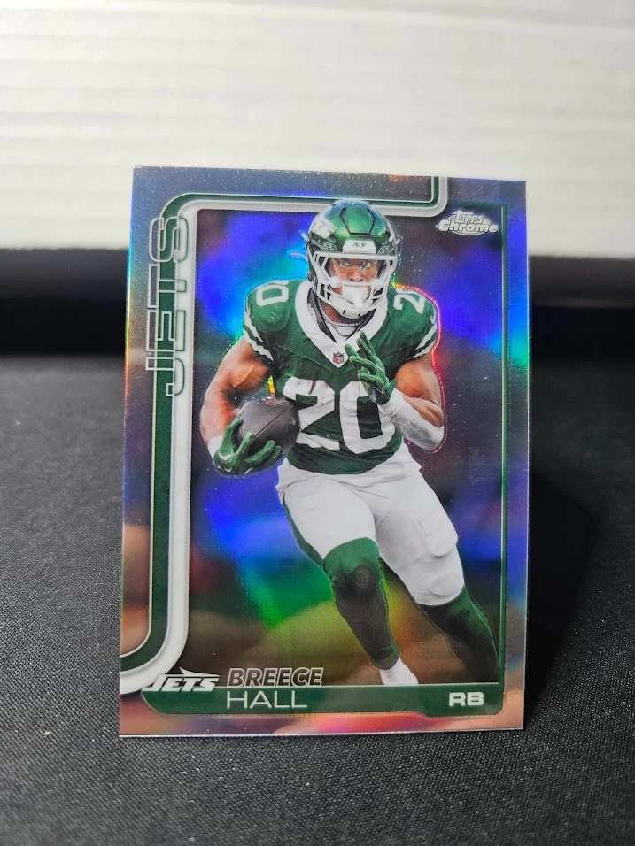 Breece Hall 2025 Topps Chrome Football card