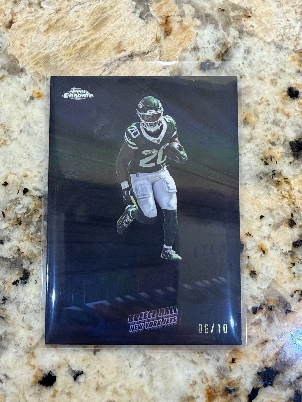 Breece Hall 2025 Topps Chrome Football card