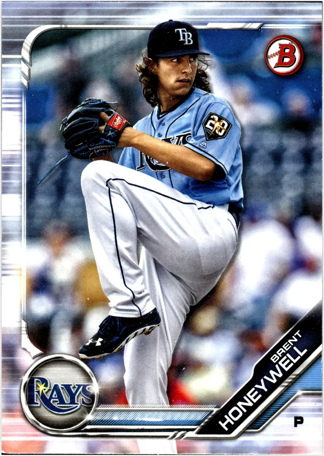 Brent Honeywell 2019 Bowman #BP-88 Prospects baseball card - Front