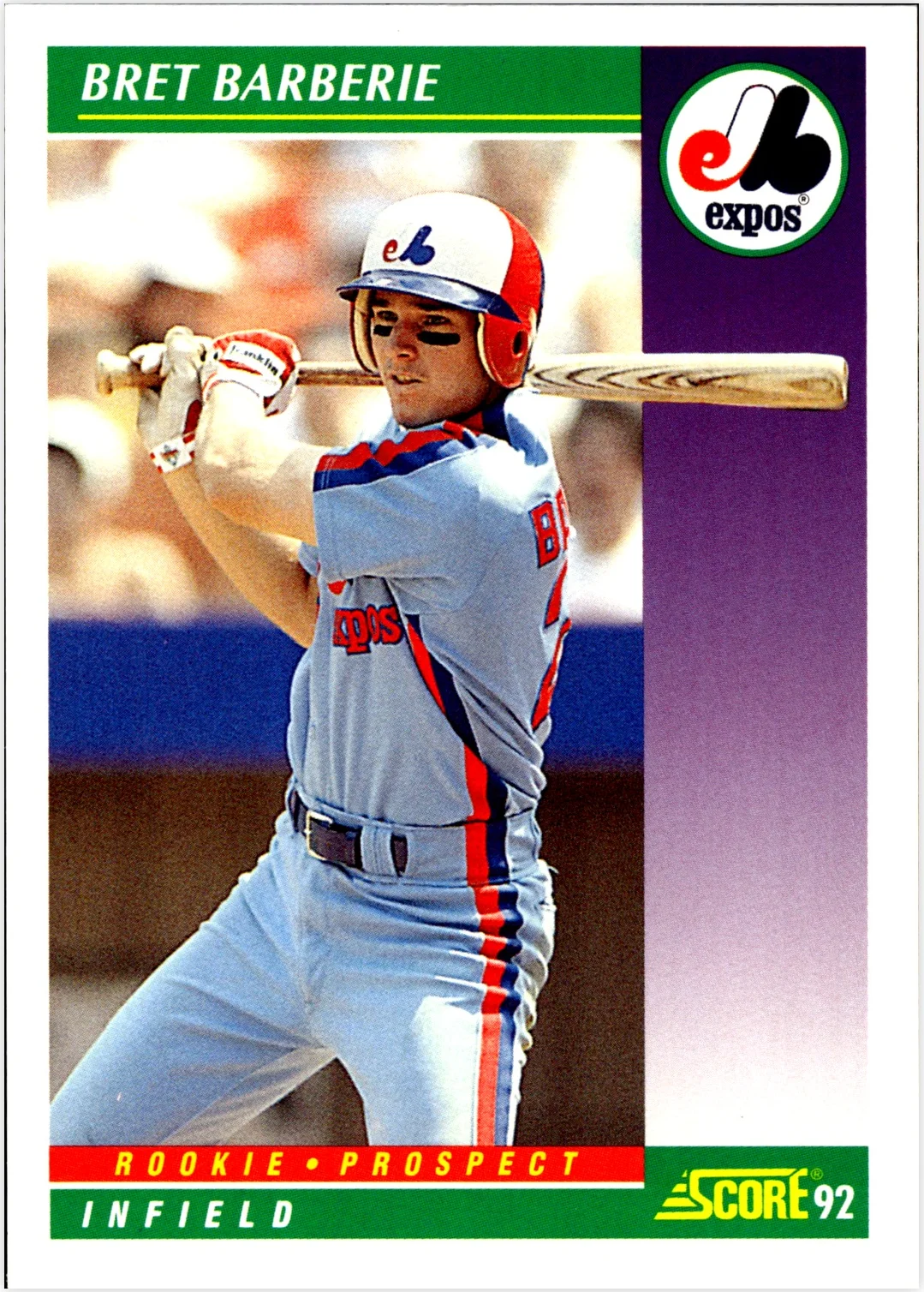 Bret Barberie 1992 Score #419 baseball card - Front
