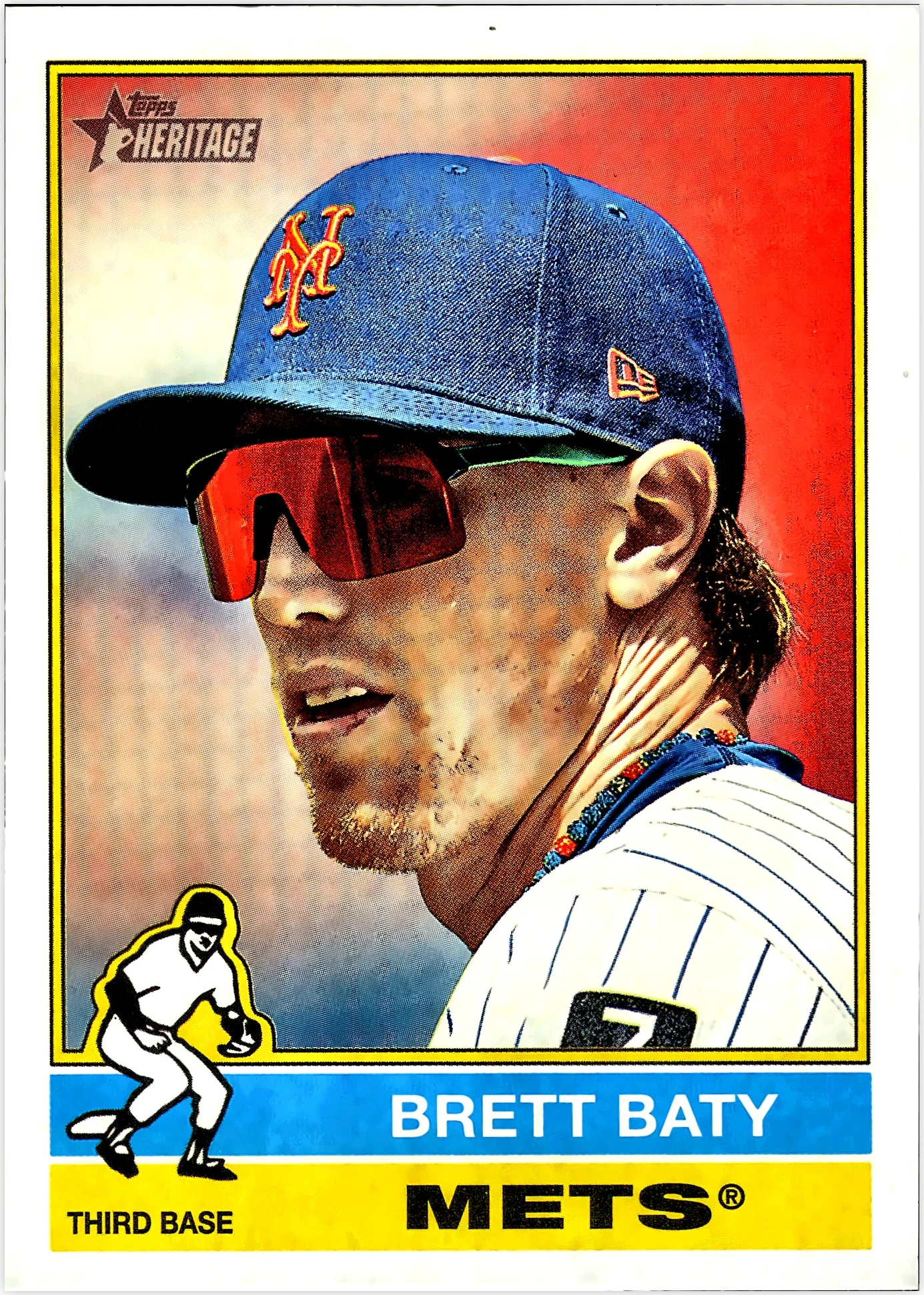 Brett Baty 2025 Topps Heritage #532 baseball card - Front