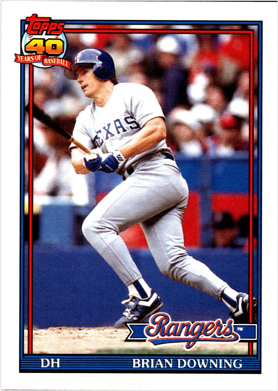 Brian Downing 1991 Topps Traded #33T baseball card - Front