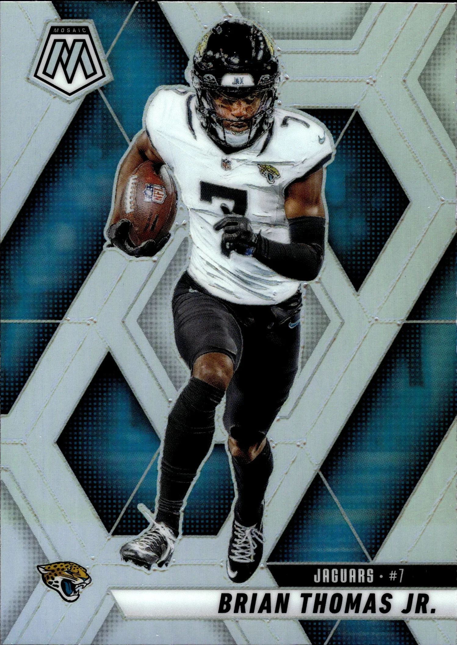 Brian Thomas Jr. 2025 Panini Mosaic #108 Silver football card - Front