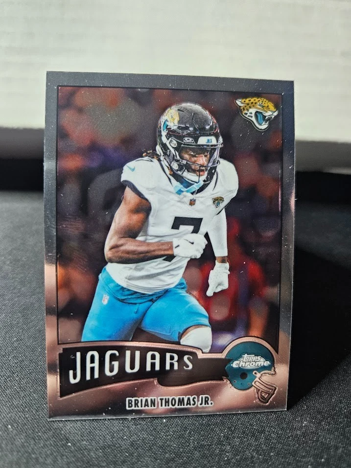 Brian Thomas Jr. 2025 Topps Chrome Football card