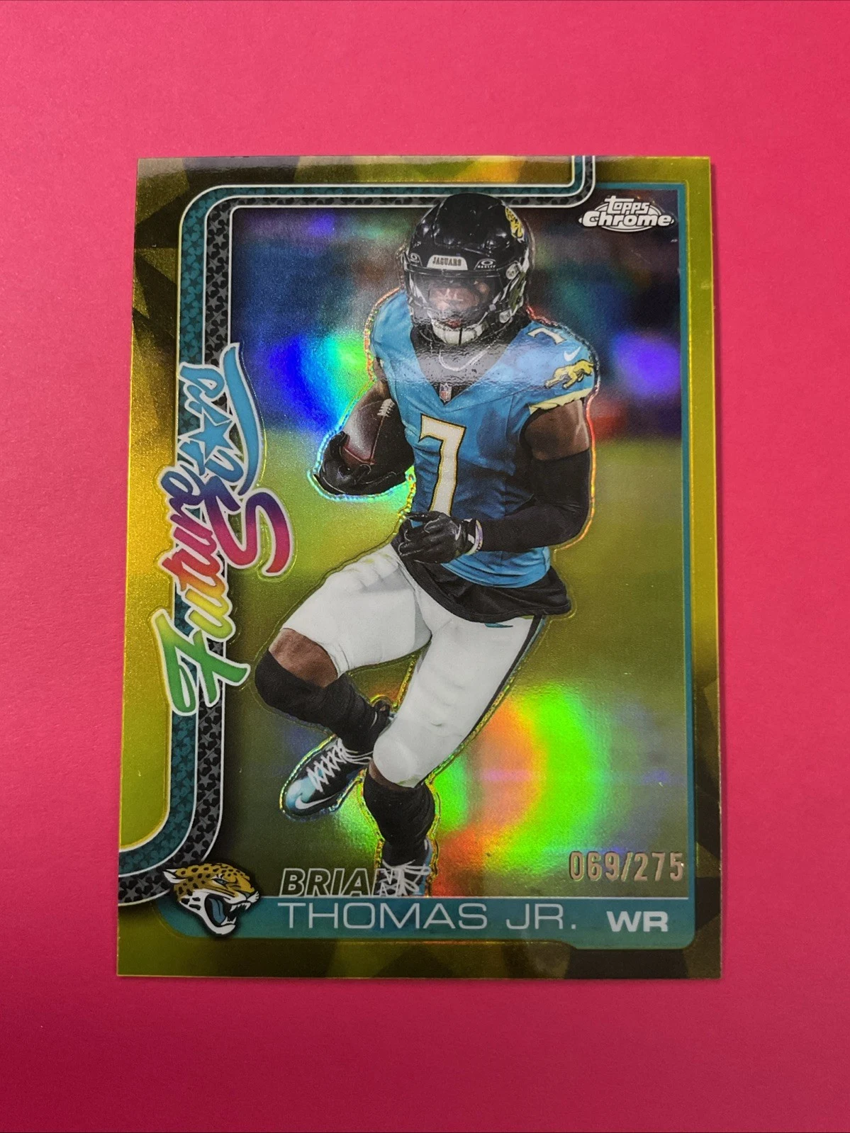 Brian Thomas Jr. 2025 Topps Chrome Football card