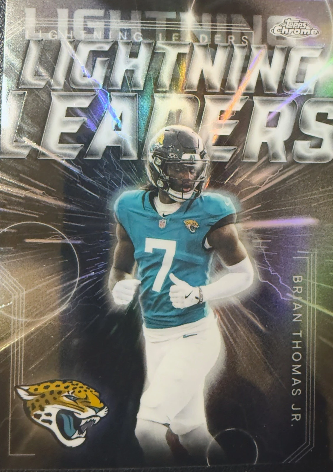 Brian Thomas Jr. 2025 Topps Chrome Football card