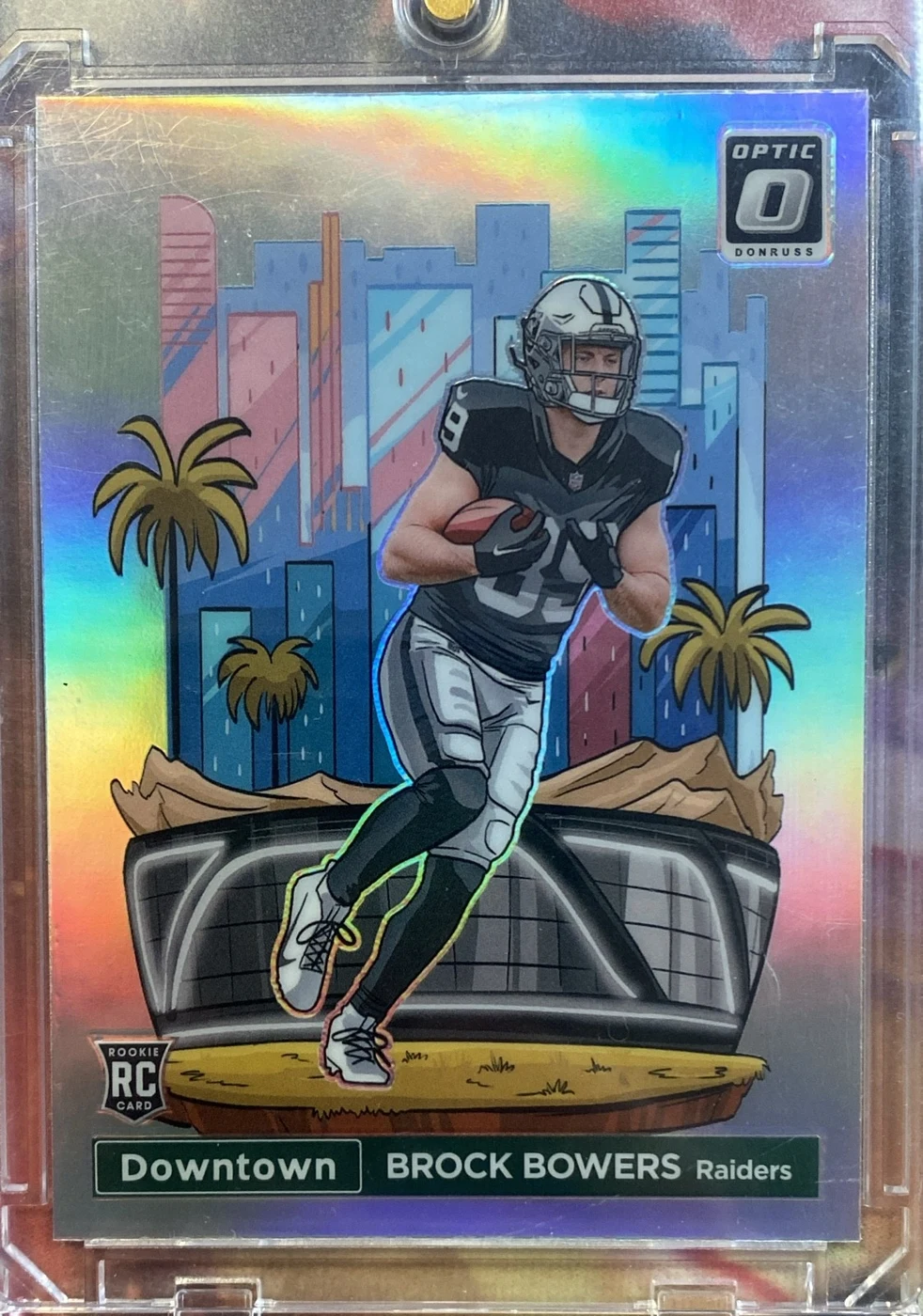 Brock Bowers #17 2024 Donruss Optic Football Downtown front