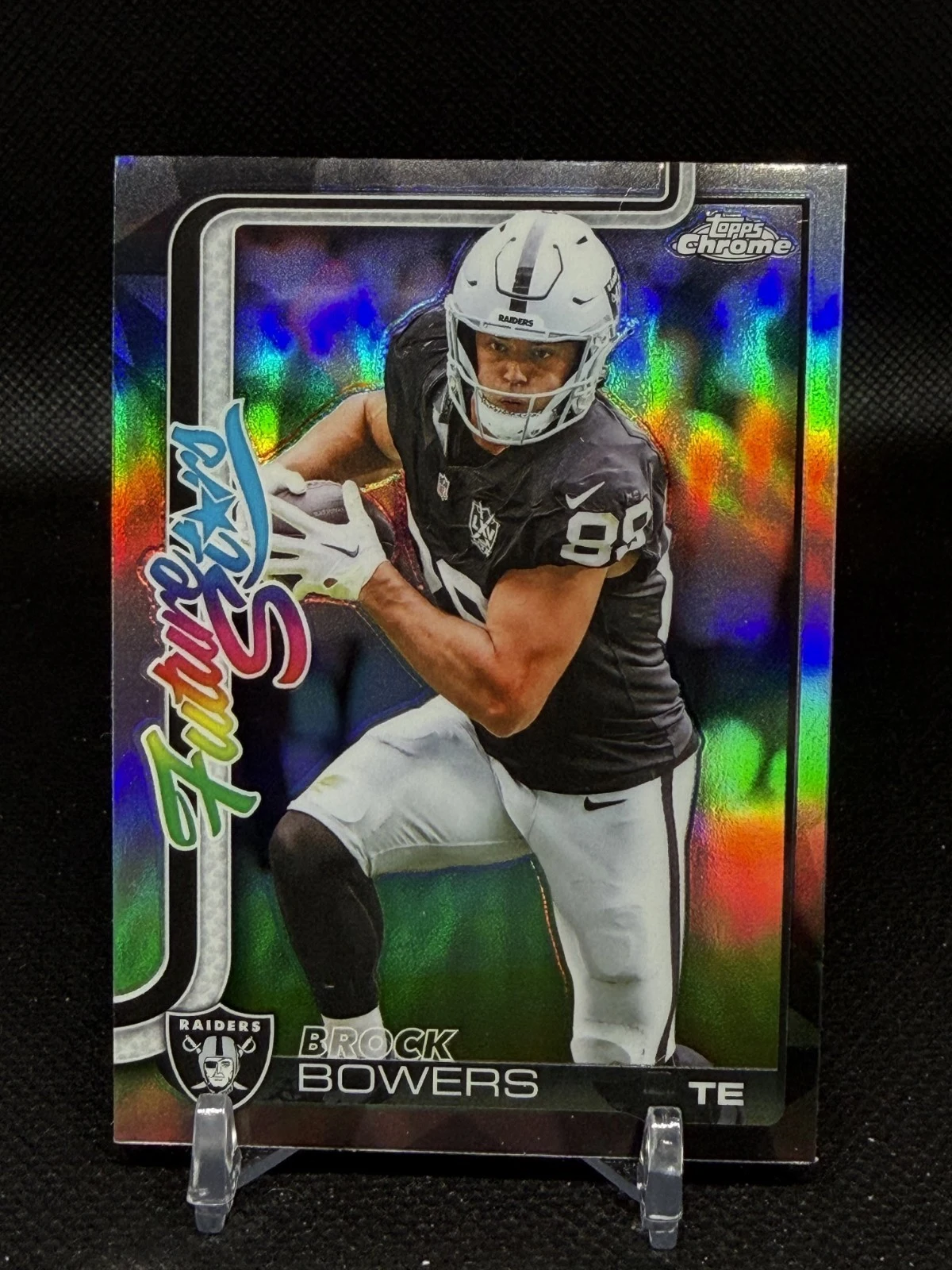 Brock Bowers 2025 Topps Chrome Football card