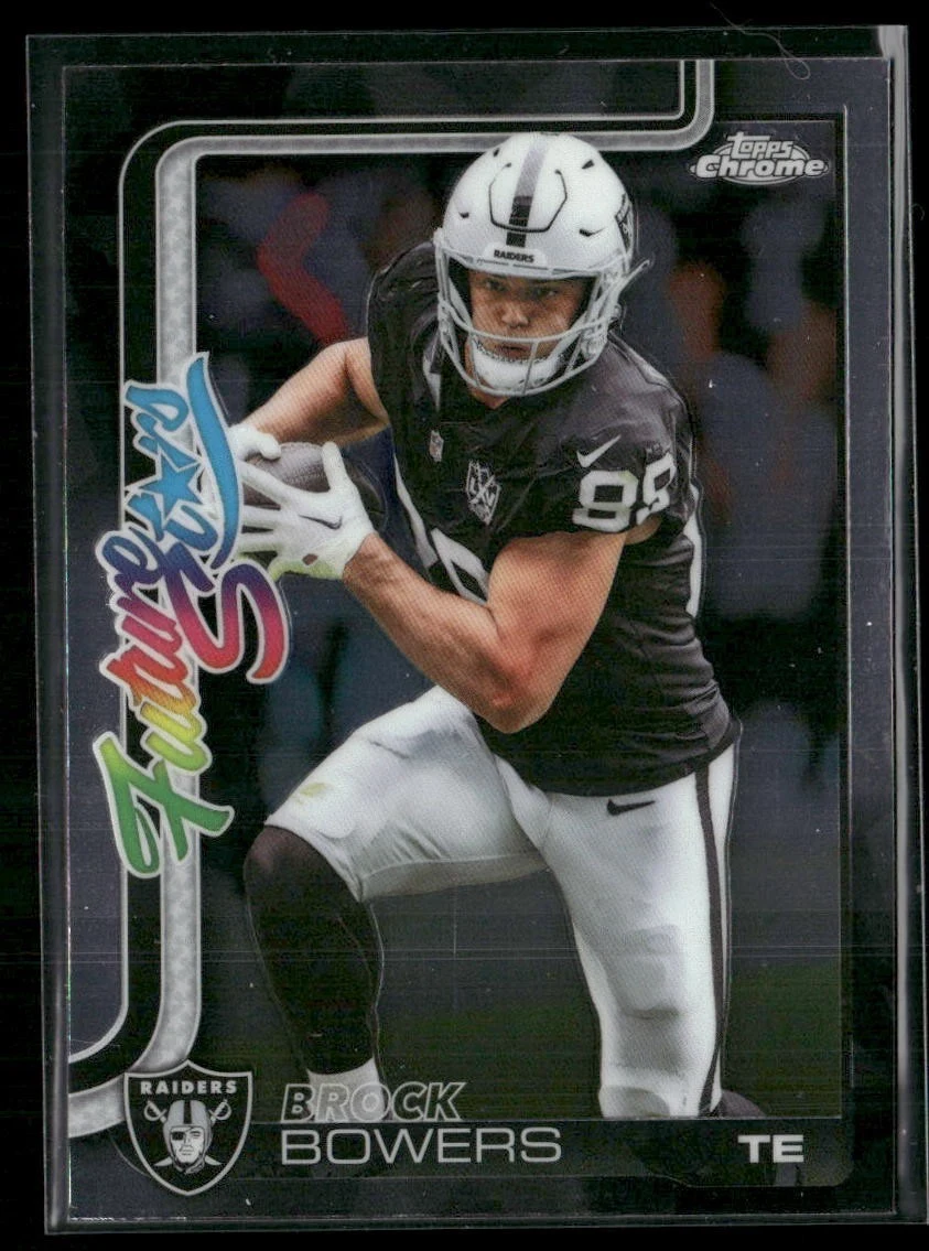 Brock Bowers 2025 Topps Chrome Football card
