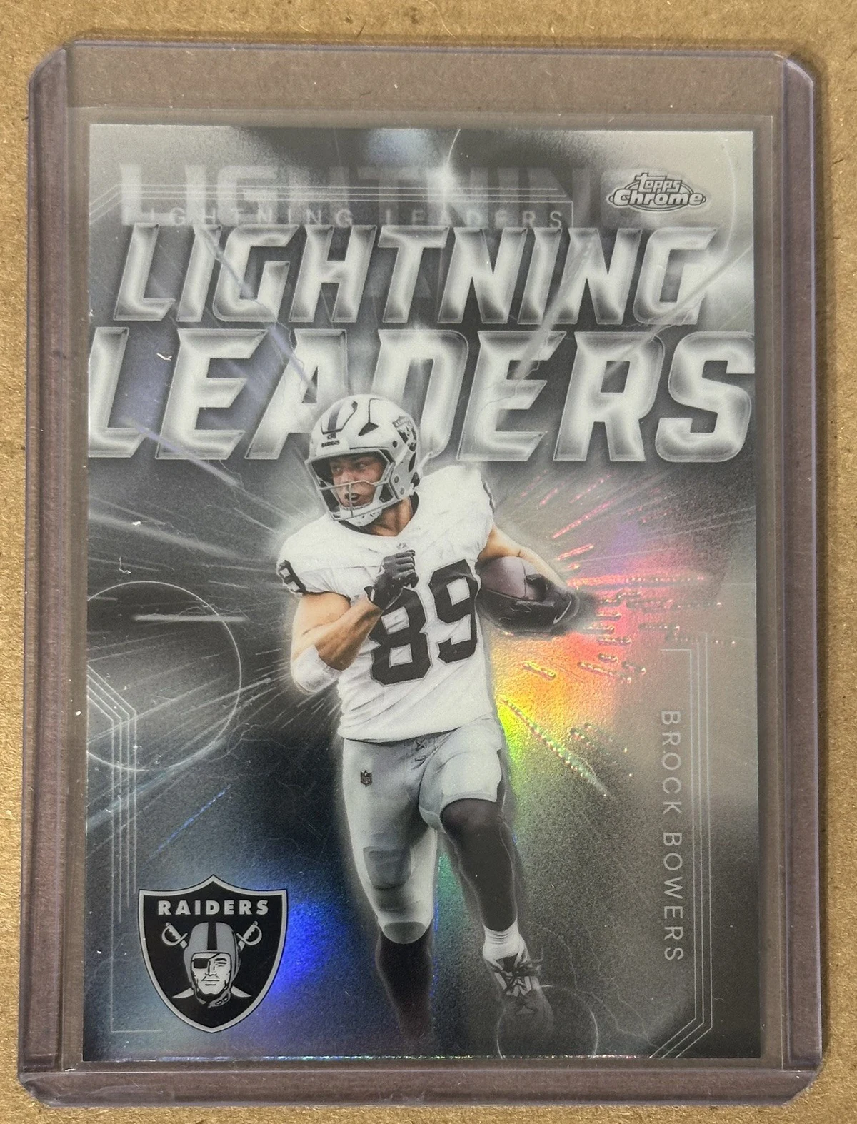 Brock Bowers 2025 Topps Chrome Football card
