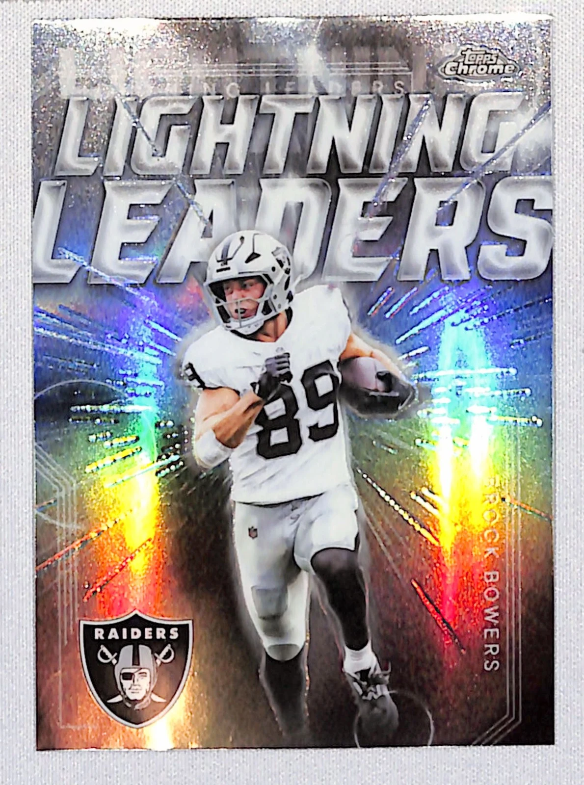 Brock Bowers 2025 Topps Chrome Football card