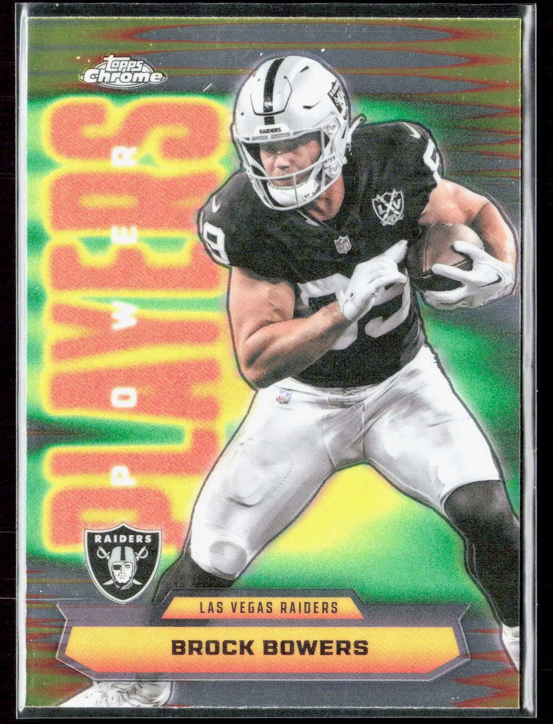 Brock Bowers 2025 Topps Chrome Football card