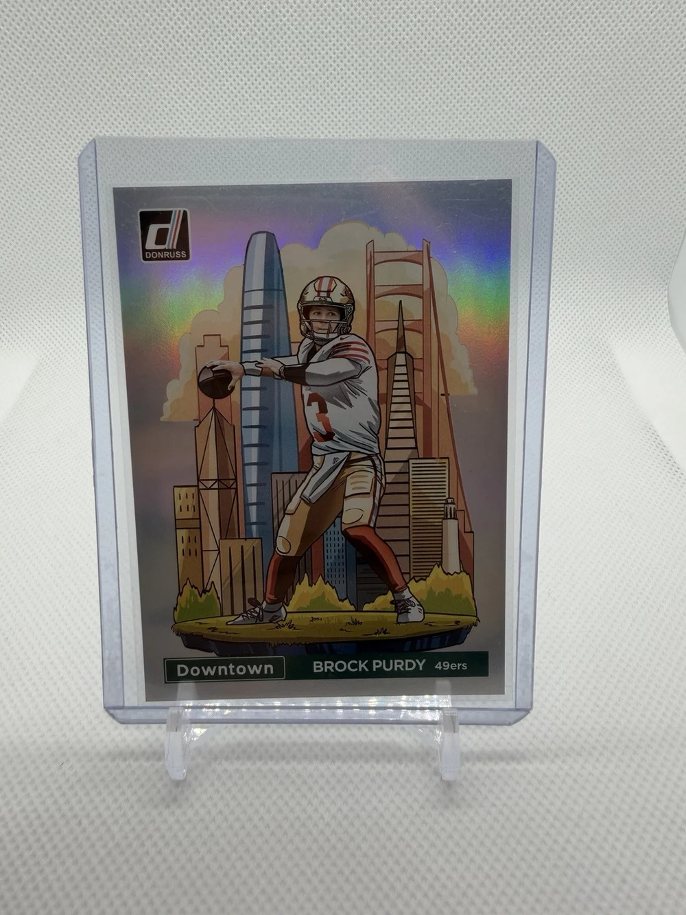 Brock Purdy #4 2024 Donruss Optic Football Downtown front