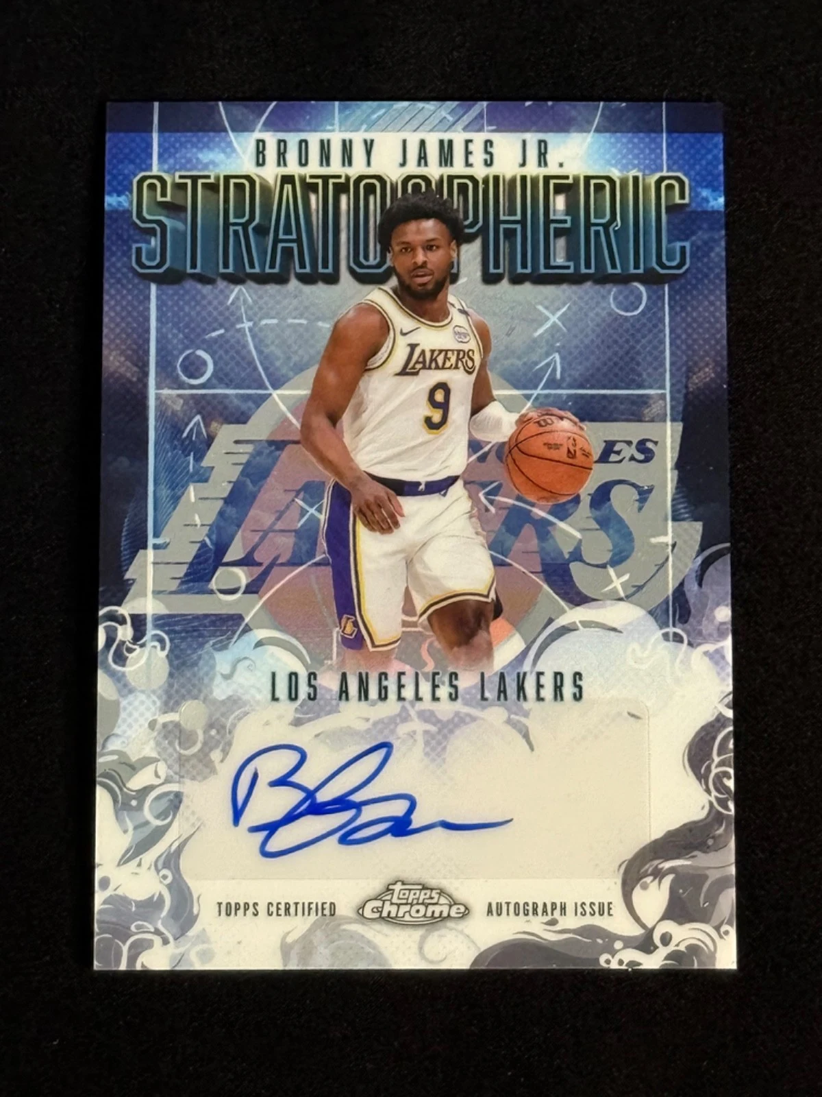 Bronny James Jr. 2025 Topps Chrome Basketball card