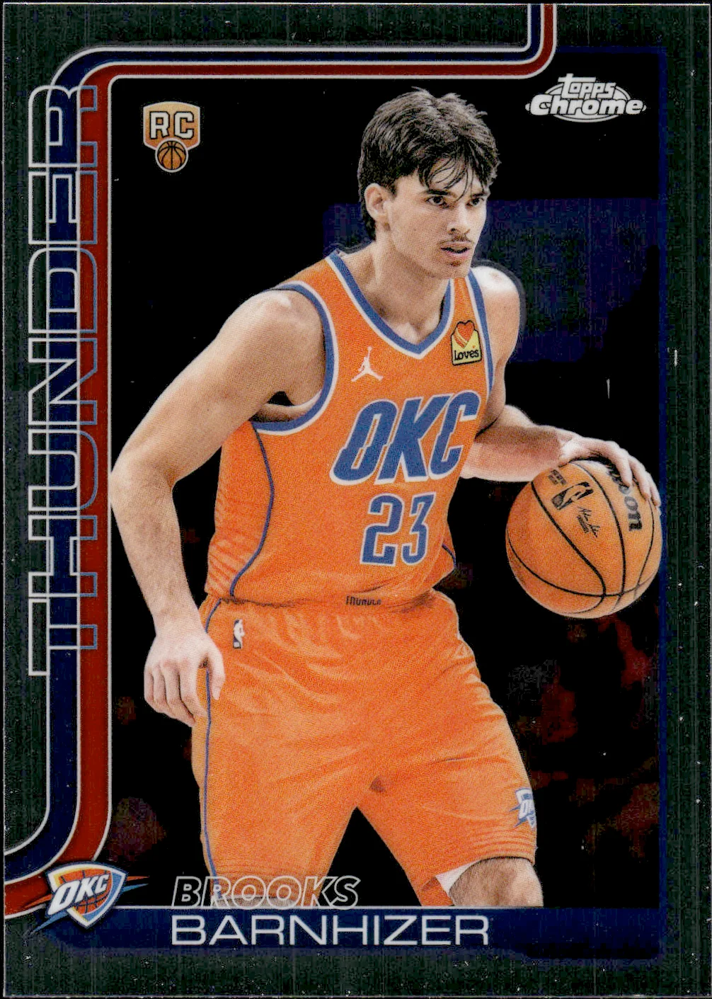 Brooks Barnhizer #195 Rookie Card 2025 Topps Chrome Update Basketball basketball rookie card - Front