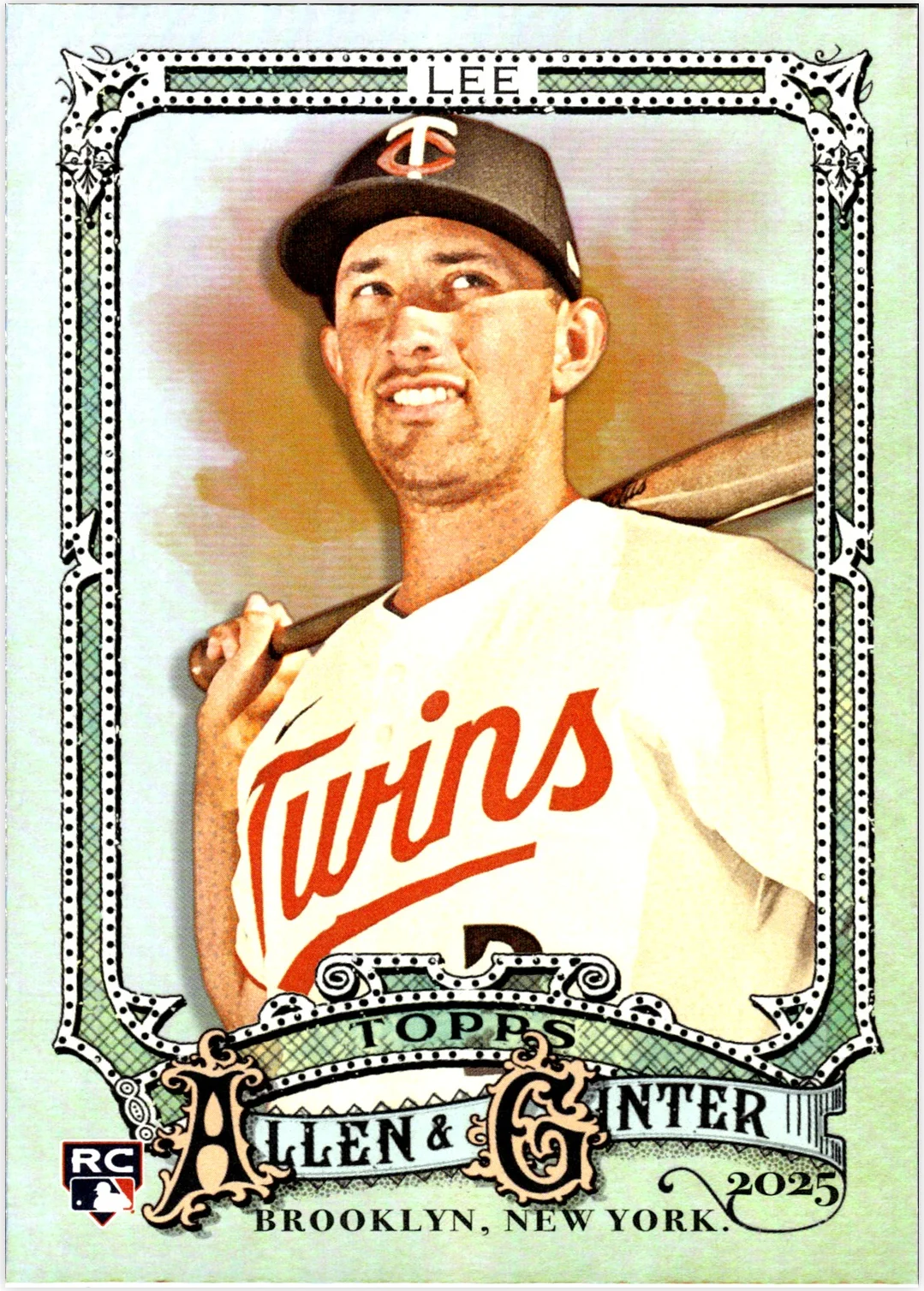 Brooks Lee 2025 Topps Allen & Ginter #73 Silver Portrait baseball rookie card - Front