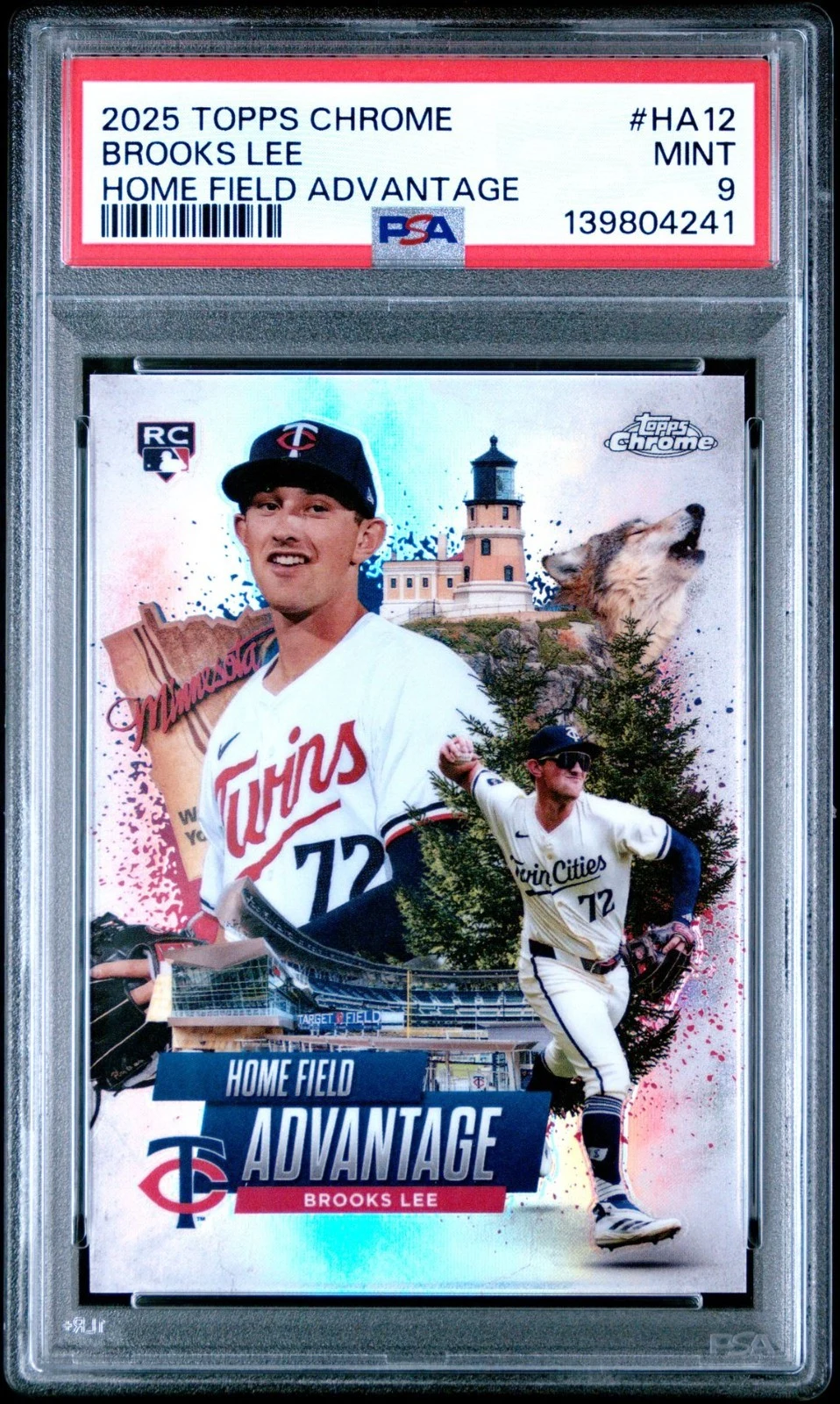 Brooks Lee #HA-12 2025 Topps Chrome Baseball Home Field Advantage front