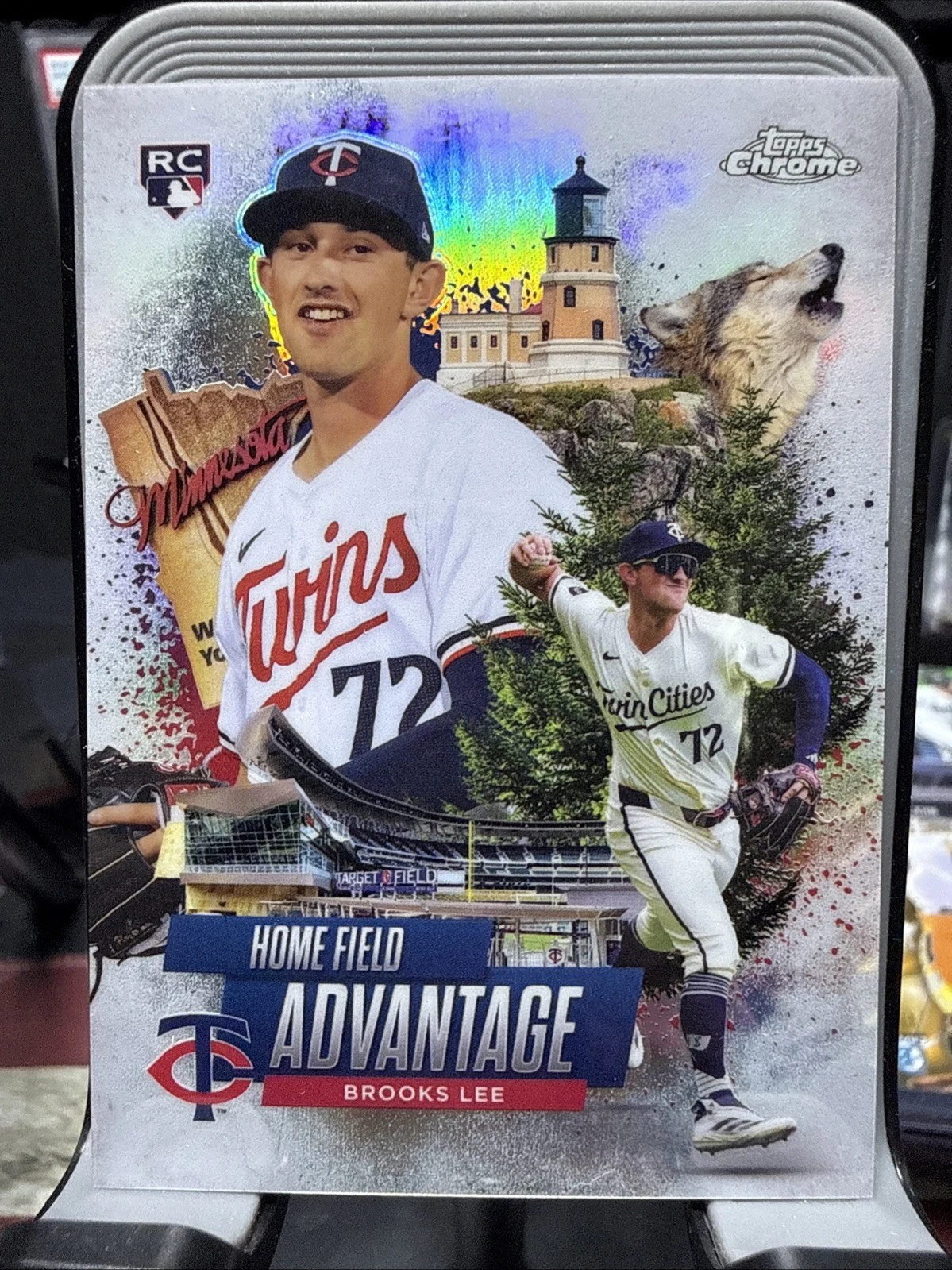 Brooks Lee #HA-12 2025 Topps Chrome Baseball Home Field Advantage front