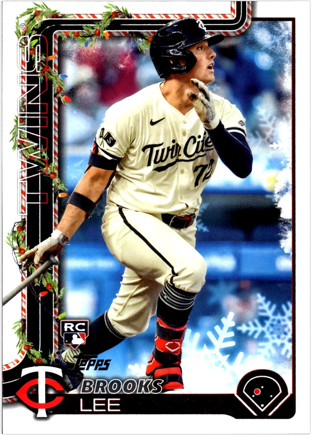 Brooks Lee 2025 Topps Holiday #H13 baseball rookie card - Front