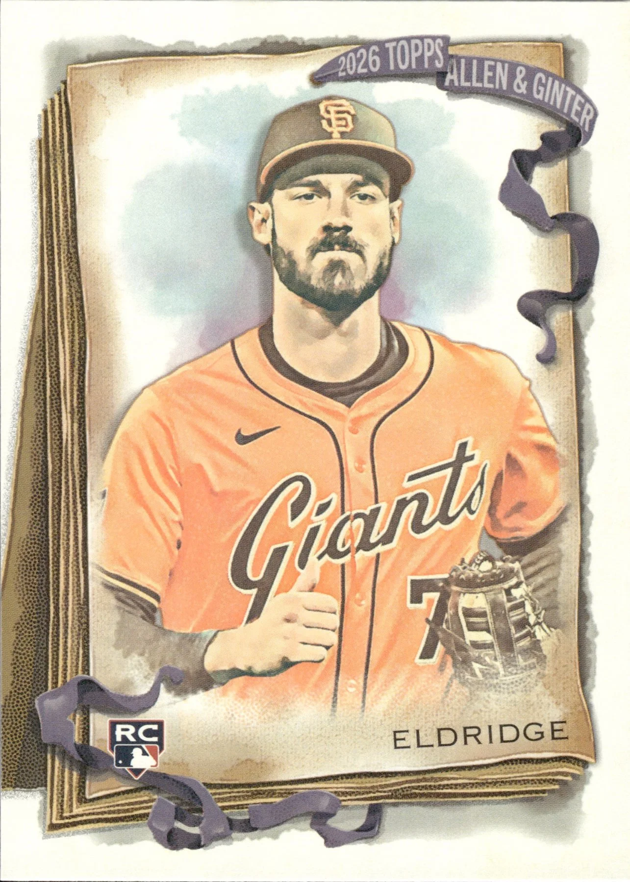 Bryce Eldridge #73 Rookie Card 2026 Topps Allen & Ginter trading rookie card - Front