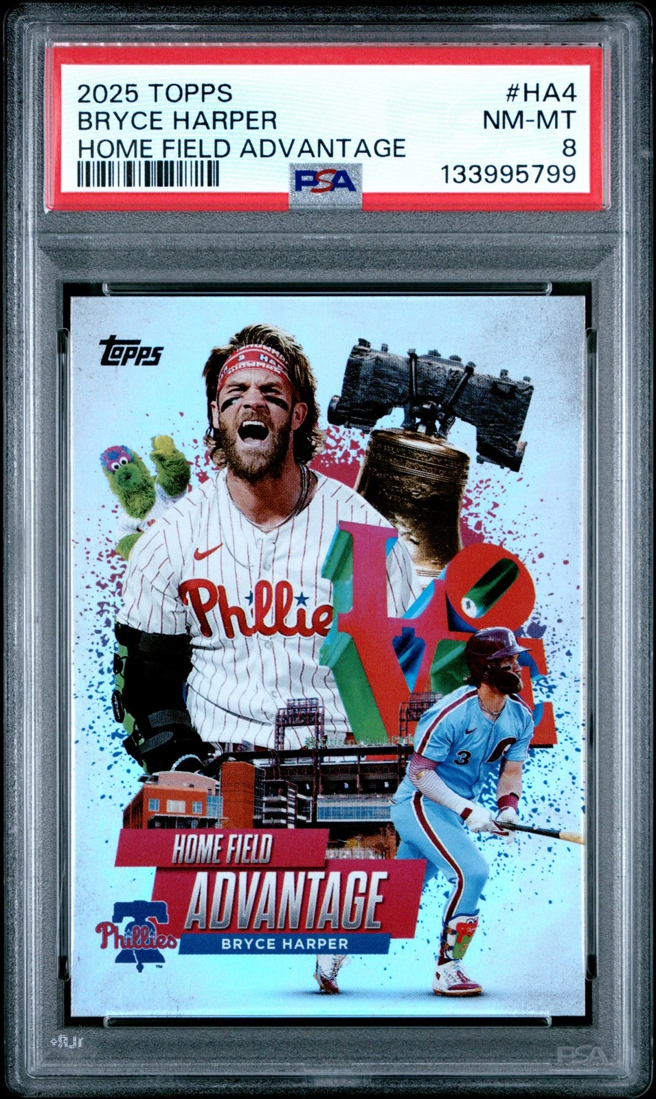 Bryce Harper #HA-4 2025 Topps Chrome Baseball Home Field Advantage front