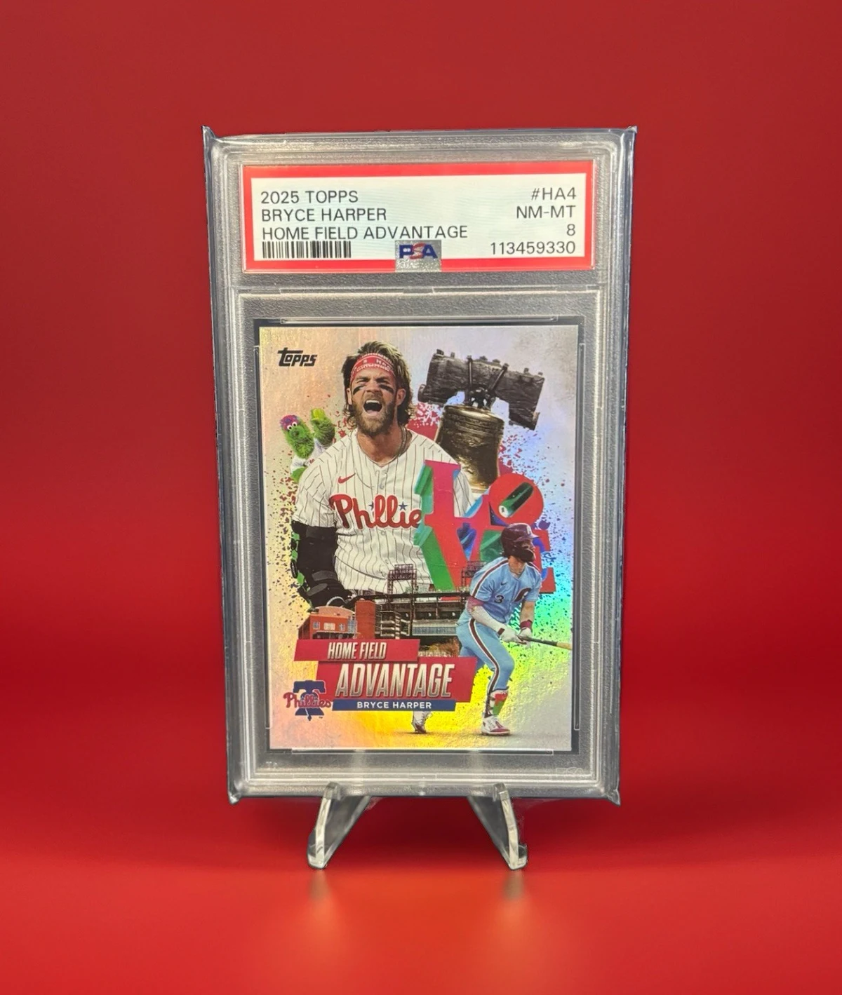 Bryce Harper #HA-4 2025 Topps Chrome Baseball Home Field Advantage front