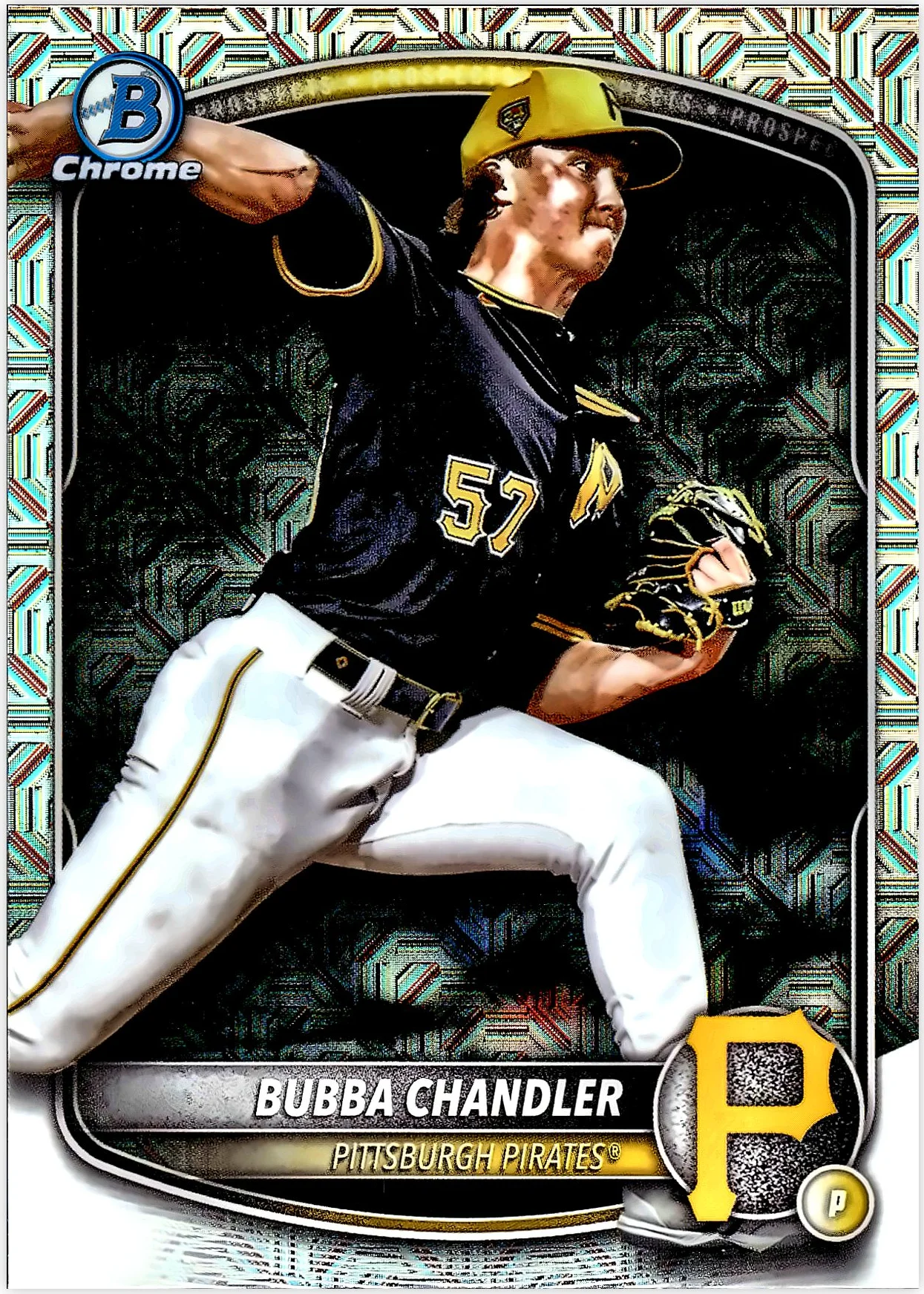Bubba Chandler 2025 Bowman Chrome #BCP-171 Prospects Mojo baseball card - Front