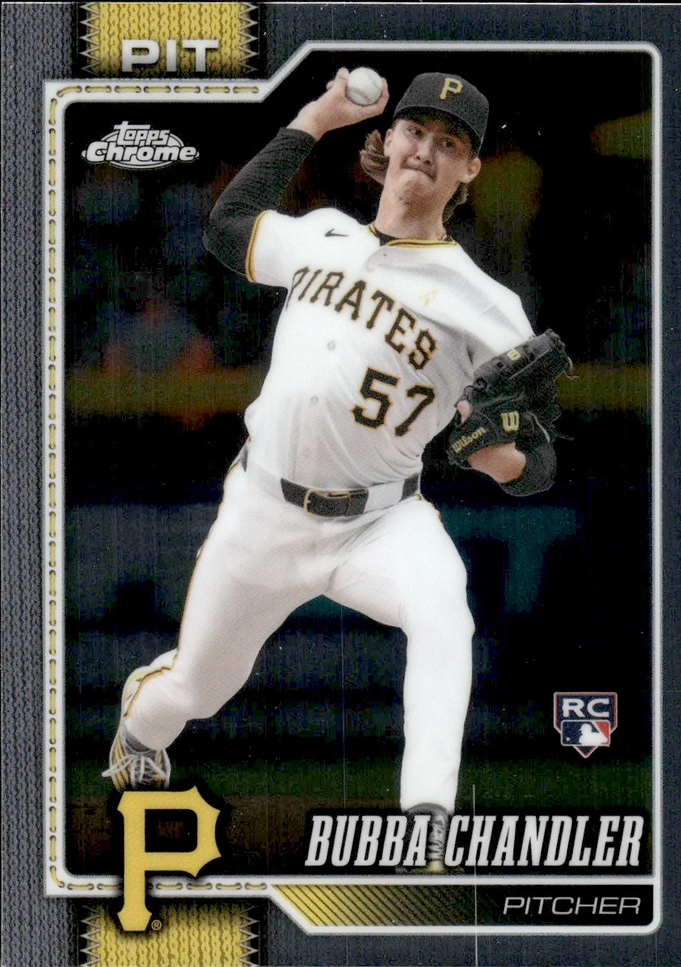 Bubba Chandler #93 Rookie Card 2026 Topps Chrome Baseball baseball rookie card - Front