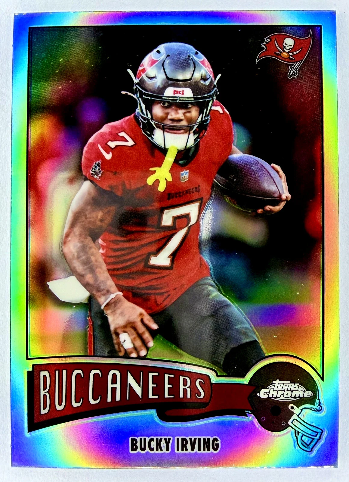 Bucky Irving 2025 Topps Chrome Football card