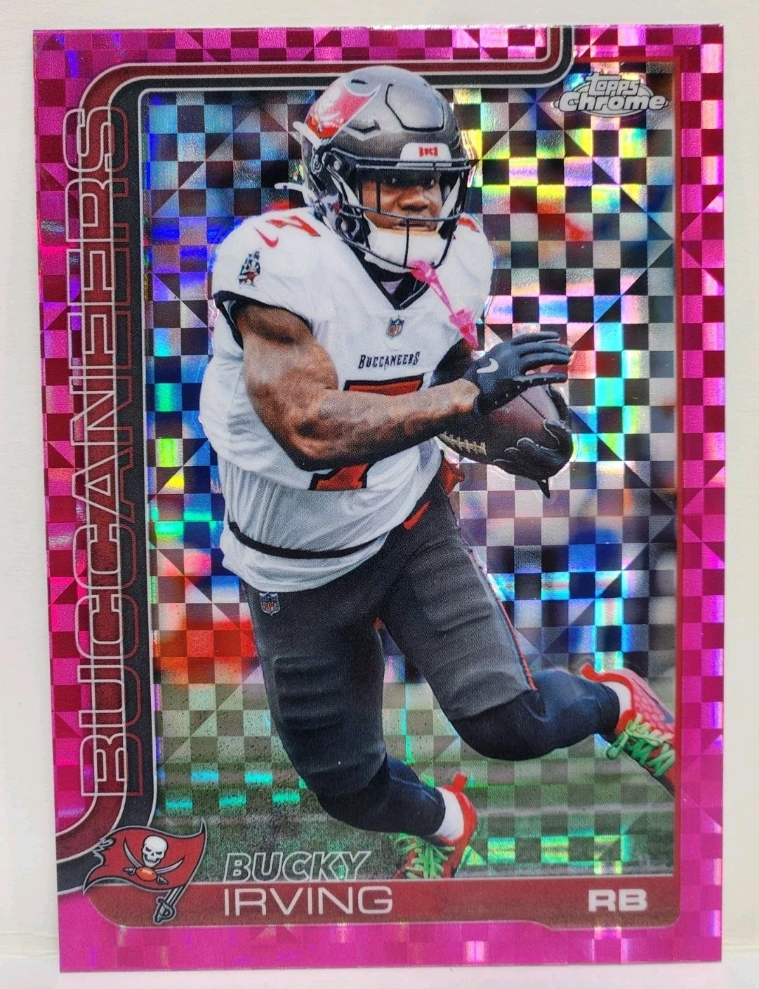 Bucky Irving 2025 Topps Chrome Football card