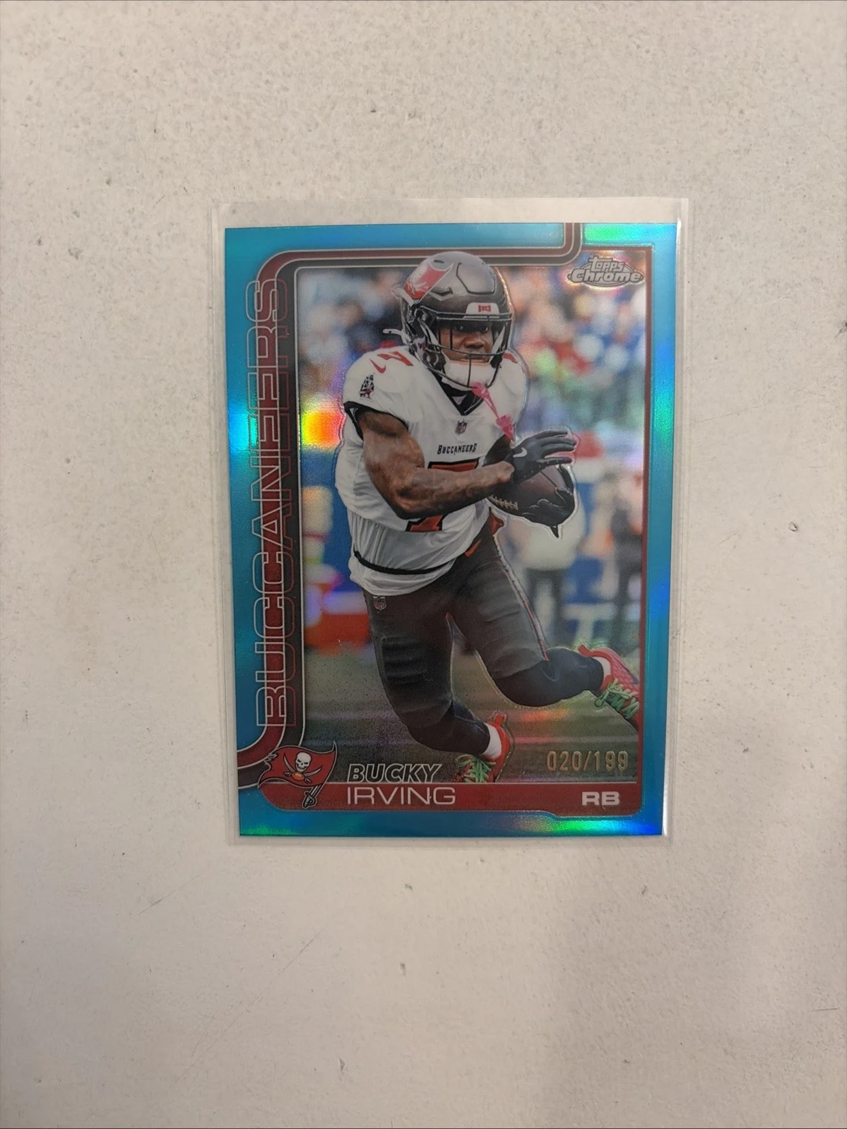 Bucky Irving 2025 Topps Chrome Football card