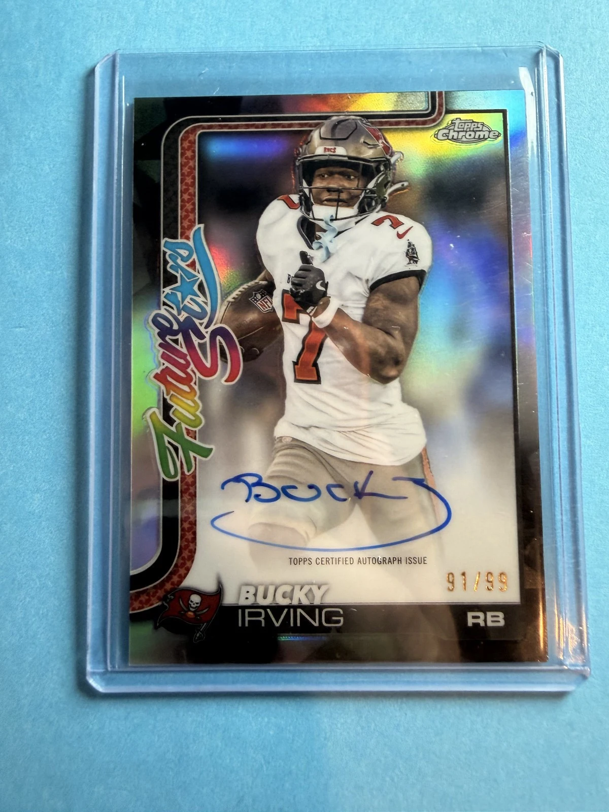 Bucky Irving 2025 Topps Chrome Football card