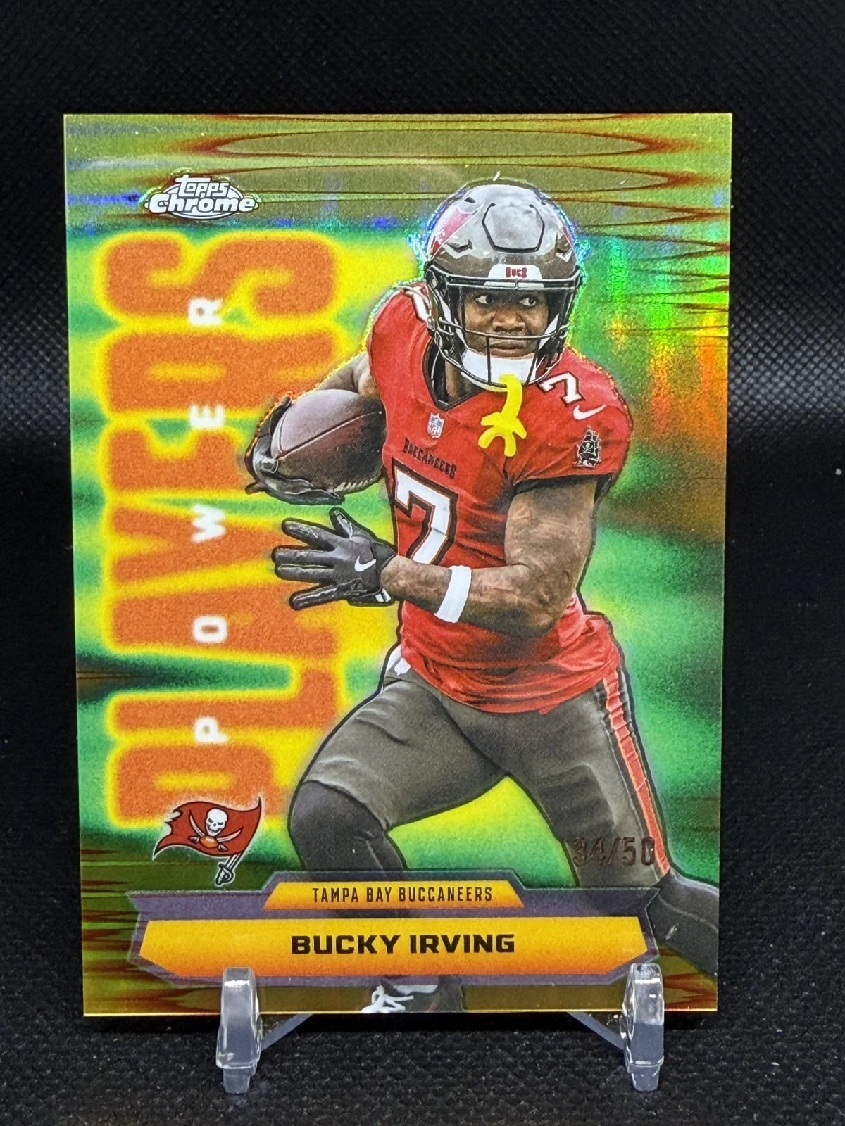 Bucky Irving 2025 Topps Chrome Football card