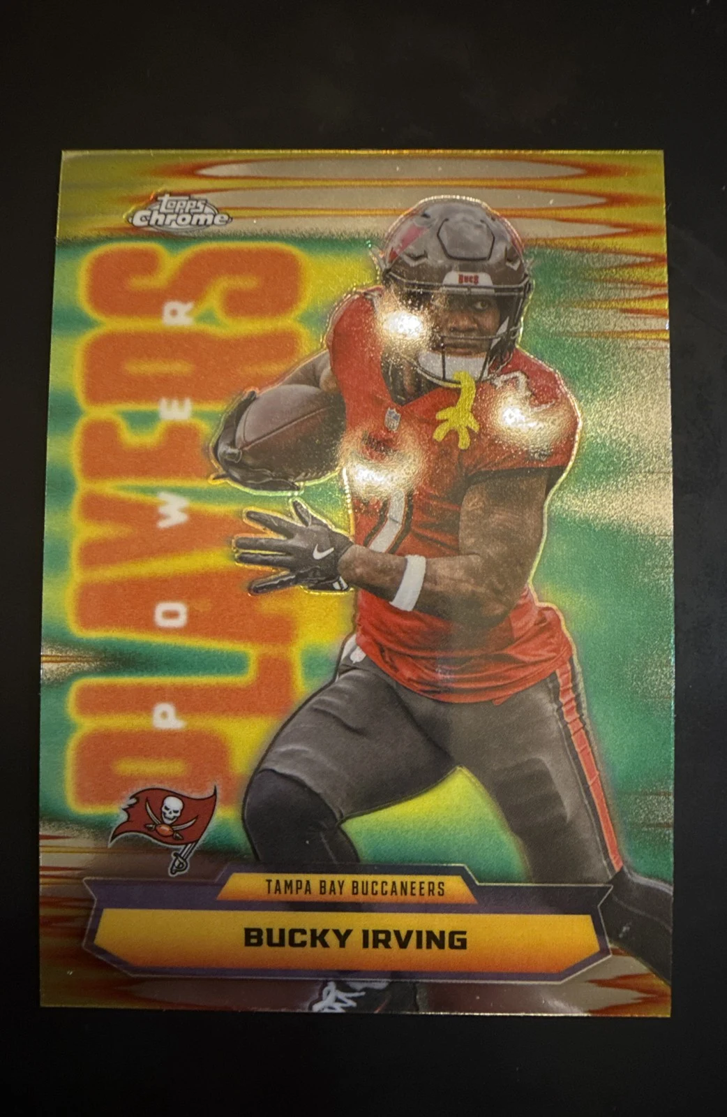Bucky Irving 2025 Topps Chrome Football card