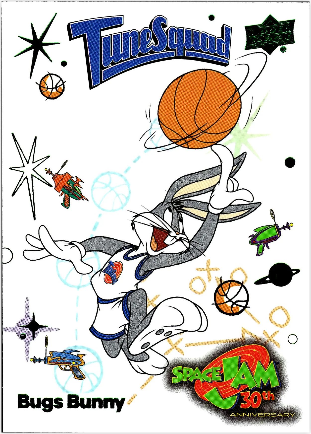 Bugs Bunny 2026 Space Jam 30th Anniversary #9 basketball card - Front